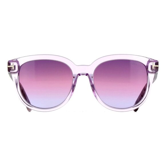 New TOM FORD Olivia-02 Purple Round FT0914/S 78Z Sunglasses Women - Picture 2 of 4
